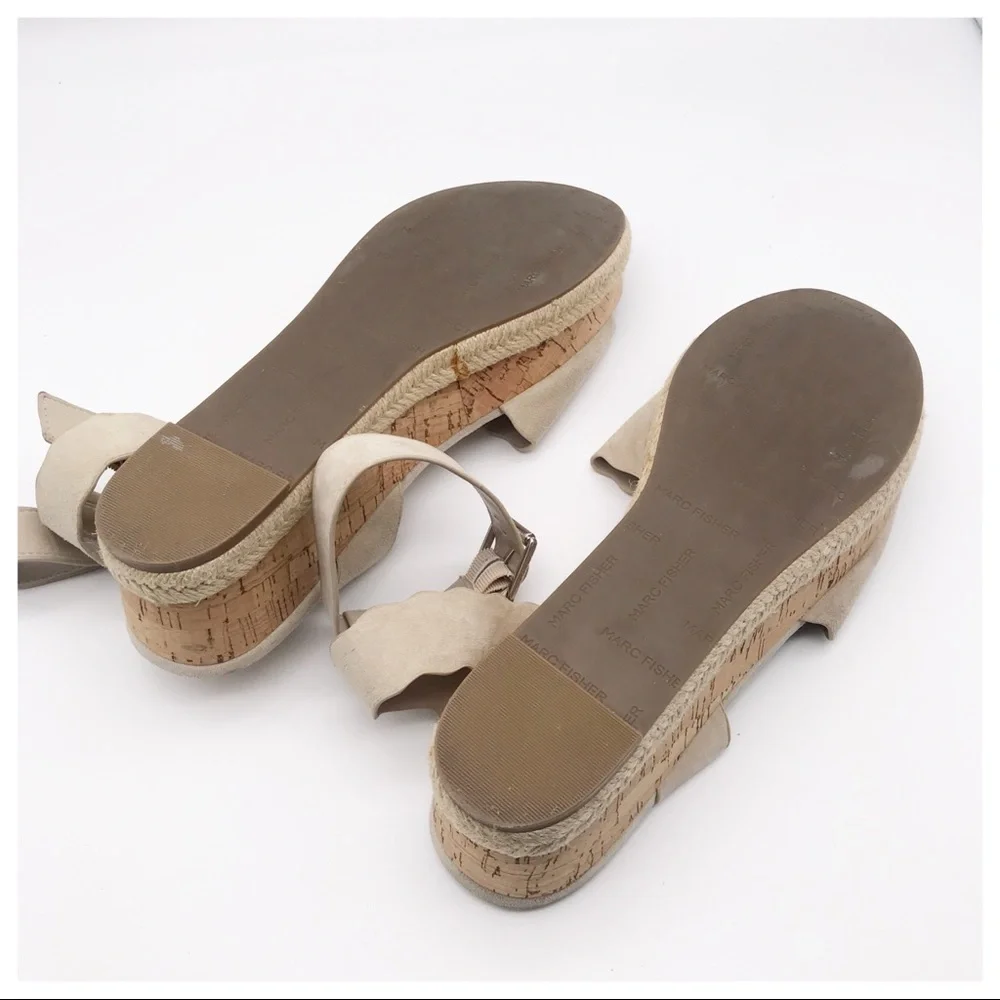 Marc Fisher Faithful‎ Platform Sandals Size 10